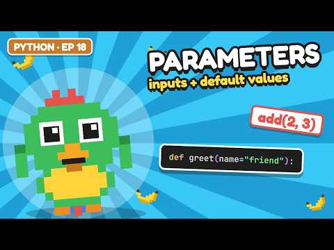 Python Function Parameters & Default Values for Beginners 🦜 | Learn Python, Ep. 18