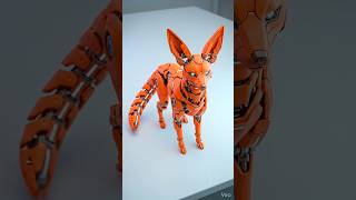 Cyber Fox 🦊 #aivideo #aianimation #aigenerated #aivisuals #mechanical #toys #fox #cyberfox #robotoys