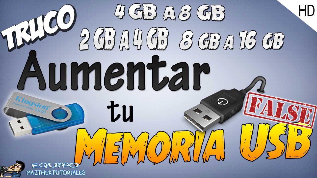 Como Expandir Tu Memoria USB Facil / Verdadero o Falso? - YouTube