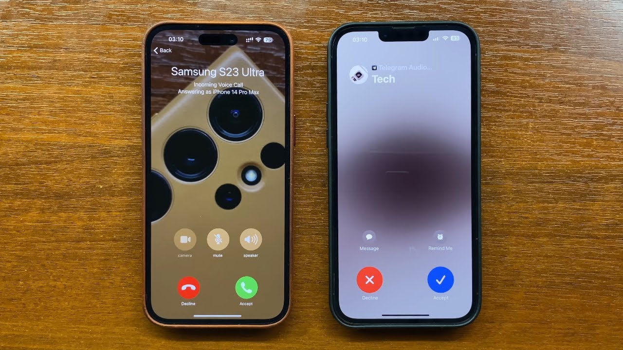 Telegram Incoming Call with Enabled vs Disabled iOS Call Integration ...