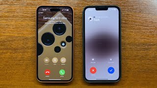 Telegram Incoming Call with Enabled vs Disabled iOS Call Integration. iPhone 14 ProMax vs 13 ProMax screenshot 5