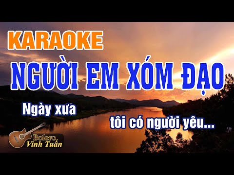 Karaoke Người Em Xóm Đạo | Beat Chuẩn Hay | Ngày xưa tôi có người yêu rất đẹp ở xóm đạo...