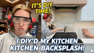  I Installed My Own Kitchen Backsplash… Here’s How! @homedepotcanada Ivy Hill Kingston White 