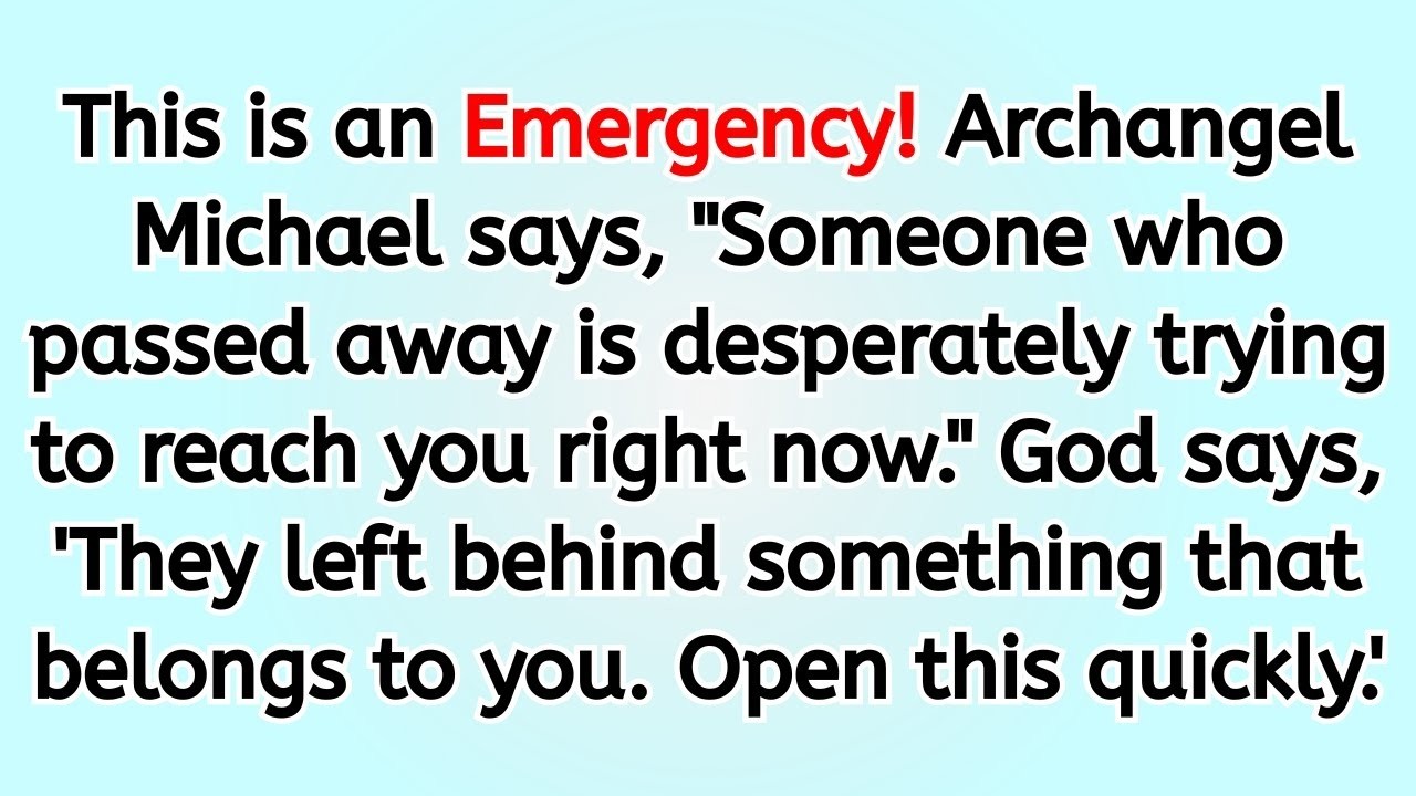 This is an emergency! 'Someone who passed away is desperately trying to reach you right now '