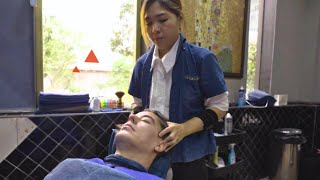 Female Barber Relaxing Sultans Shave Part 2 - Singapore 10 YEARS LATER