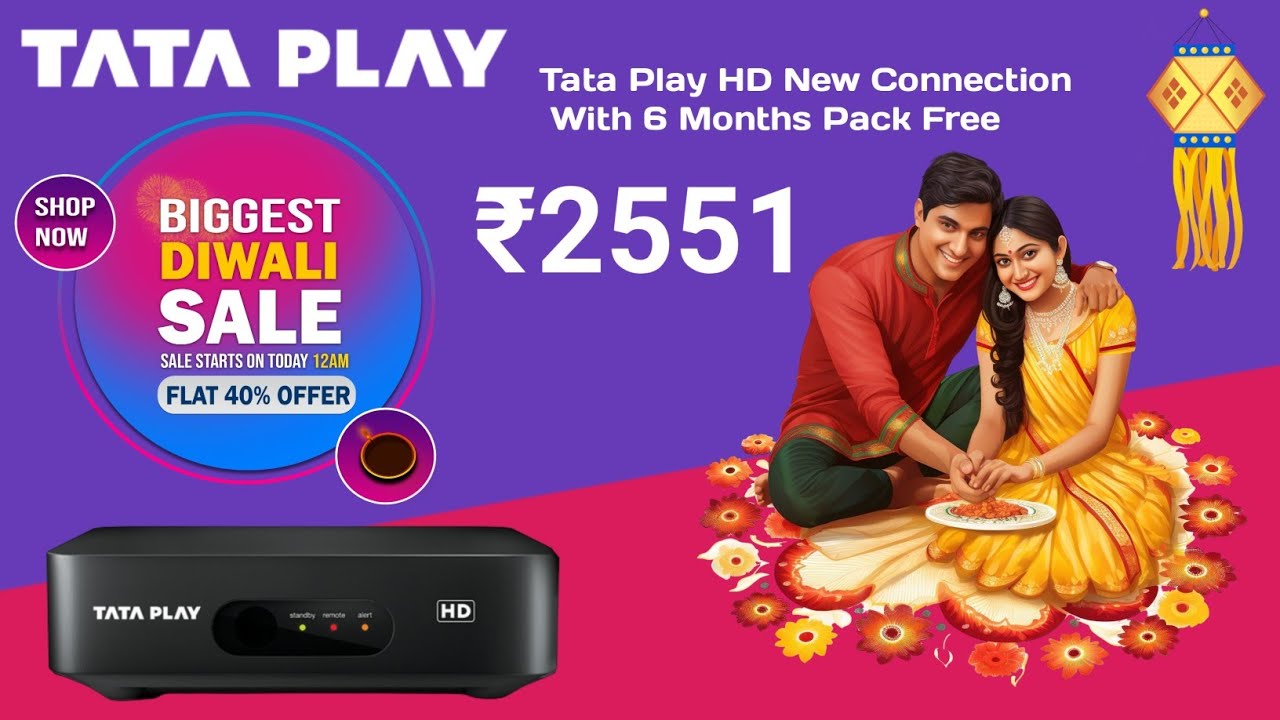 Tata play new year offers 2024 price Tata Play New HD connection free