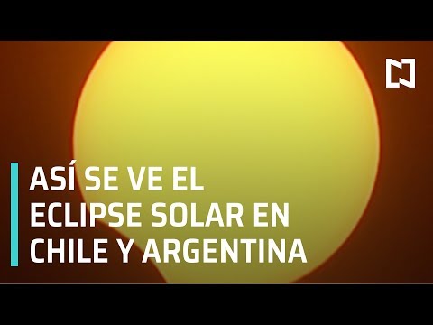 Comienza eclipse solar en Chile y Argentina - Las Noticias