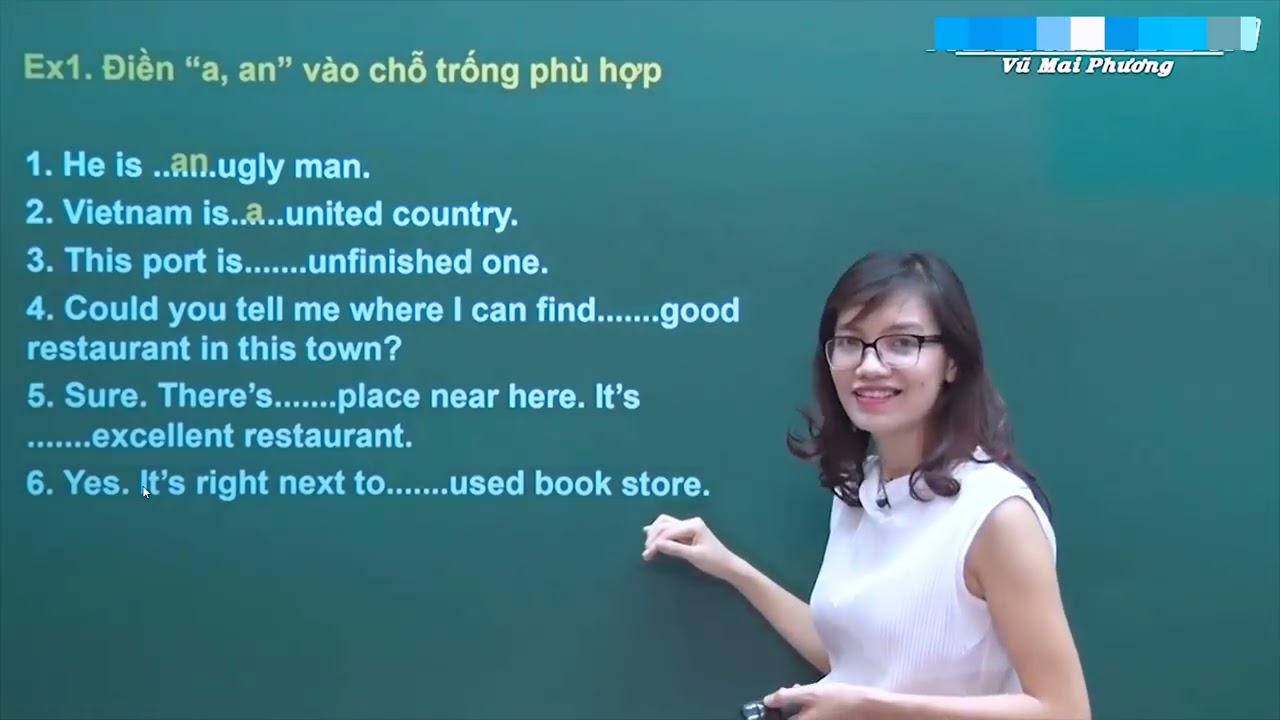 [Cô Vũ Mai Phương] Bài 1: Mạo từ trong Tiếng Anh  (Buổi 1)