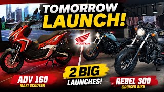 Honda ADV 160 India Launch Tomorrow! 🔥 Rebel 300 Also Coming | Price, Features & Full Details