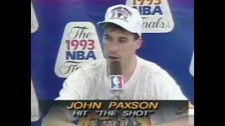 John Paxson - on his huge three-pointer (1993 NBA Finals | Bulls @ Suns)