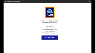 Is €750 Aldi Gift Card offered by Friedfeast.com and Euoxzilsqq.Funnelish.com Scam or Genuine?
