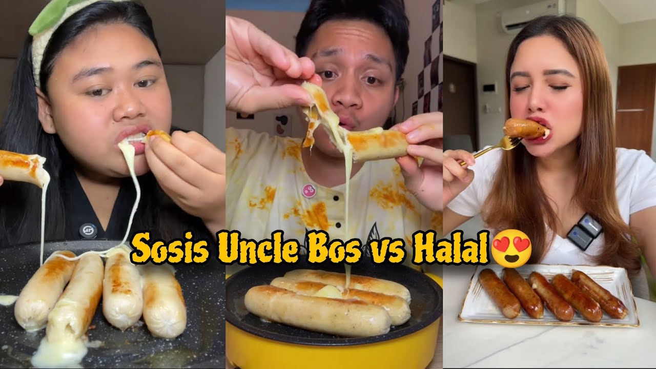 MUKBANG SOSIS MONCROTZ UNCLE BOSS VERSI HALAL❗😍🧀🌭