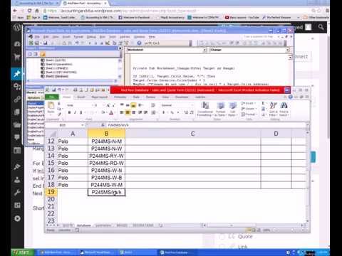 VBA example: data validation by string