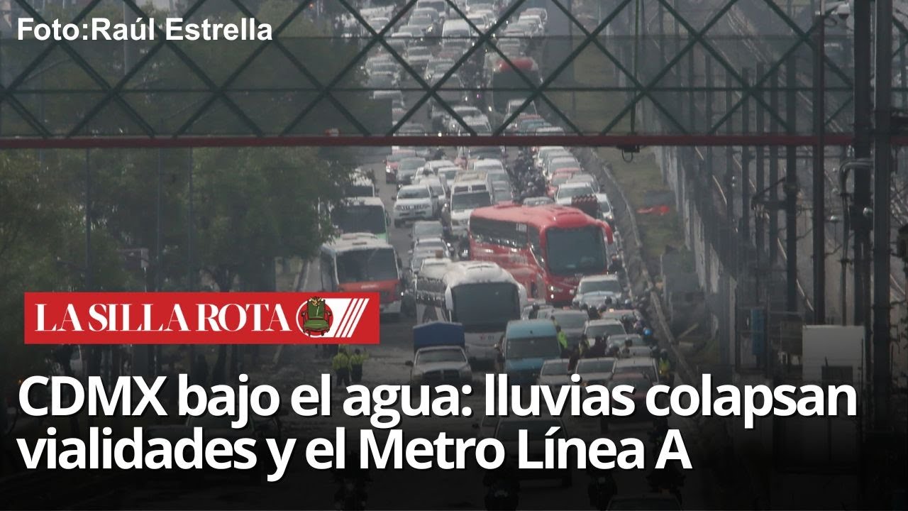 Inundaciones en CDMX paralizan la Línea A del metro y provocan caos ...
