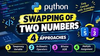 Information Swapping of Two Numbers 🔄 | 4 Methods Explained | Python Basics  Guide