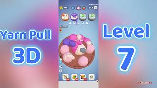 Yarn Pull 3D Level 7 Walkthrough 🧶🧩 | Color Yarn Sort Puzzle Solution | Mini Boss