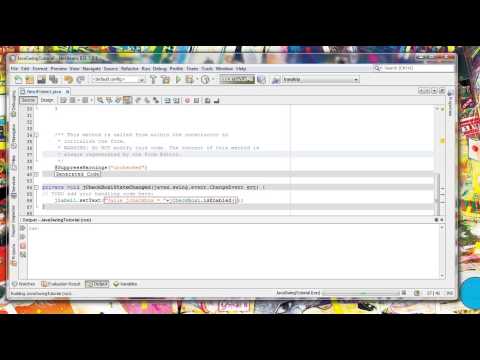 How to use jcheckbox  in java swing programing