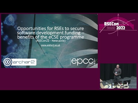 RSECon2022: Opportunities for RSEs to secure software funding—benefits of the eCSE programme