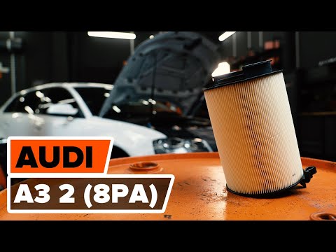 How to change air filter on AUDI A3 2 (8PA)