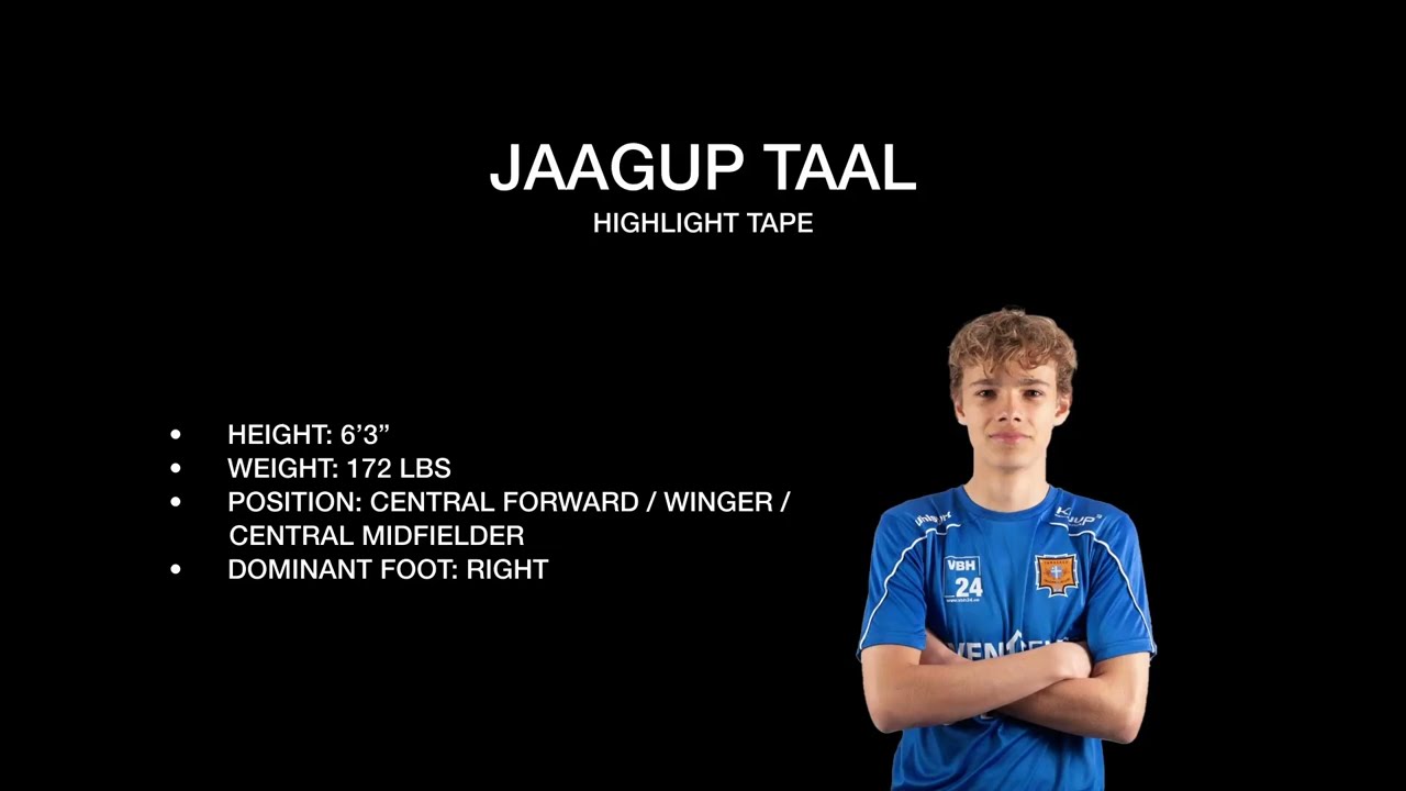 JaagupTaal highlights, Midfielder for the Estonian National Youth Soccer Team