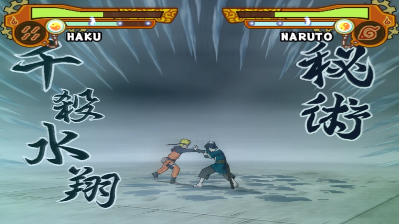 HAKU E ZABUZA VS TIME DA ALDEIA DO SOM - BATALHA - PS2 - Naruto Shippuden  Ultimate Ninja 5 1440p 