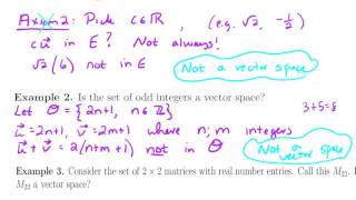 Sec 4.1 Vector Spaces