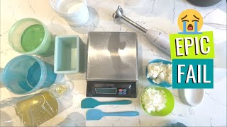My Cold Process Soap Fail 😭| This Eucalyptus Soap Was A Disaster!!