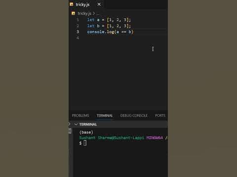 Understanding the array comparison in javascript: equality operaters ...