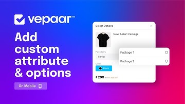 Create Custom Attributes of Variable Products [Mobile]