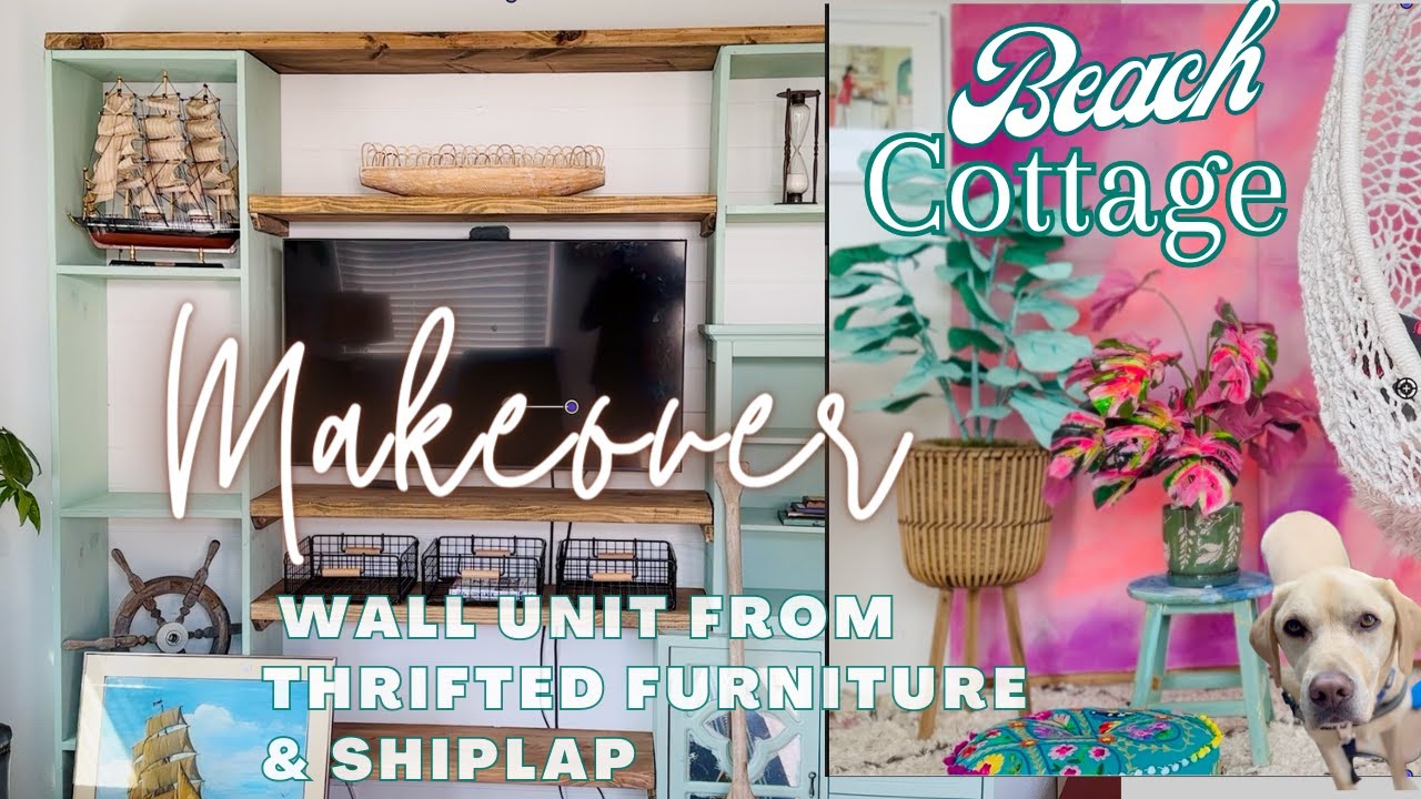 Decorating Tiny home beach & thrifted decor / Bohemian DIY /  finally working on Grandpa's Cottage