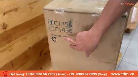 TDM.VN | Đập hộp bồn cầu Caesar C1356 (CD1356) bồn cầu nguyên khối cao cấp giá rẻ