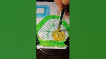 How many Triangles in this Spirograph #shorts #satisfying #spirograph #asmr