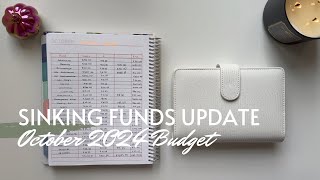 October 2024 Sinking Funds Update| Sinking Funds Counting | October 2024 Budget | Maria's Budgeting