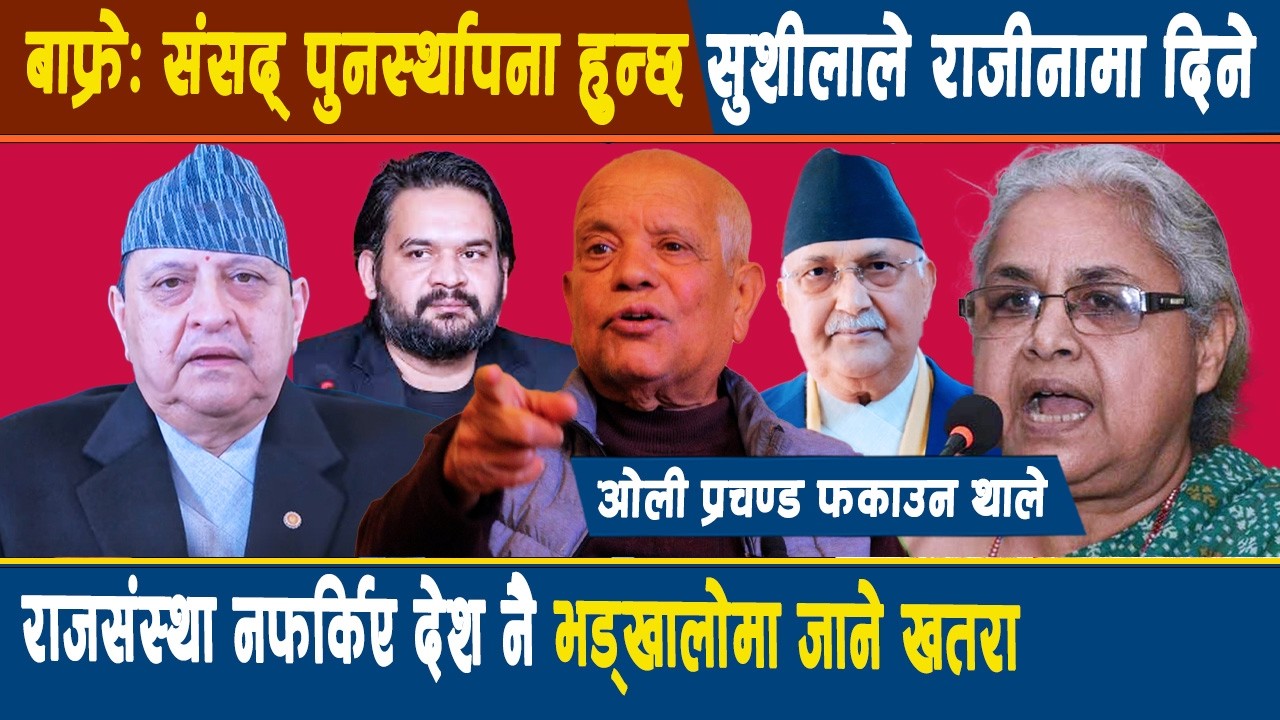 बाफ्रे: संसद् पुनर्स्थापना हुन्छ,सुशीलाले राजीनामा दिने,राजसंस्था नफर्किए देशनै भड्खालोमा जाने खतरा