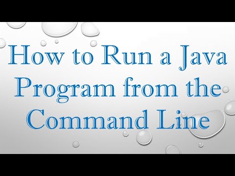 How to Run a Java Program from the Command Line