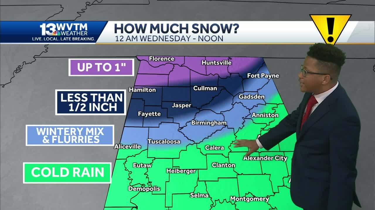 Snow and freezing cold: Winter returns to Alabama's forecast next week ...