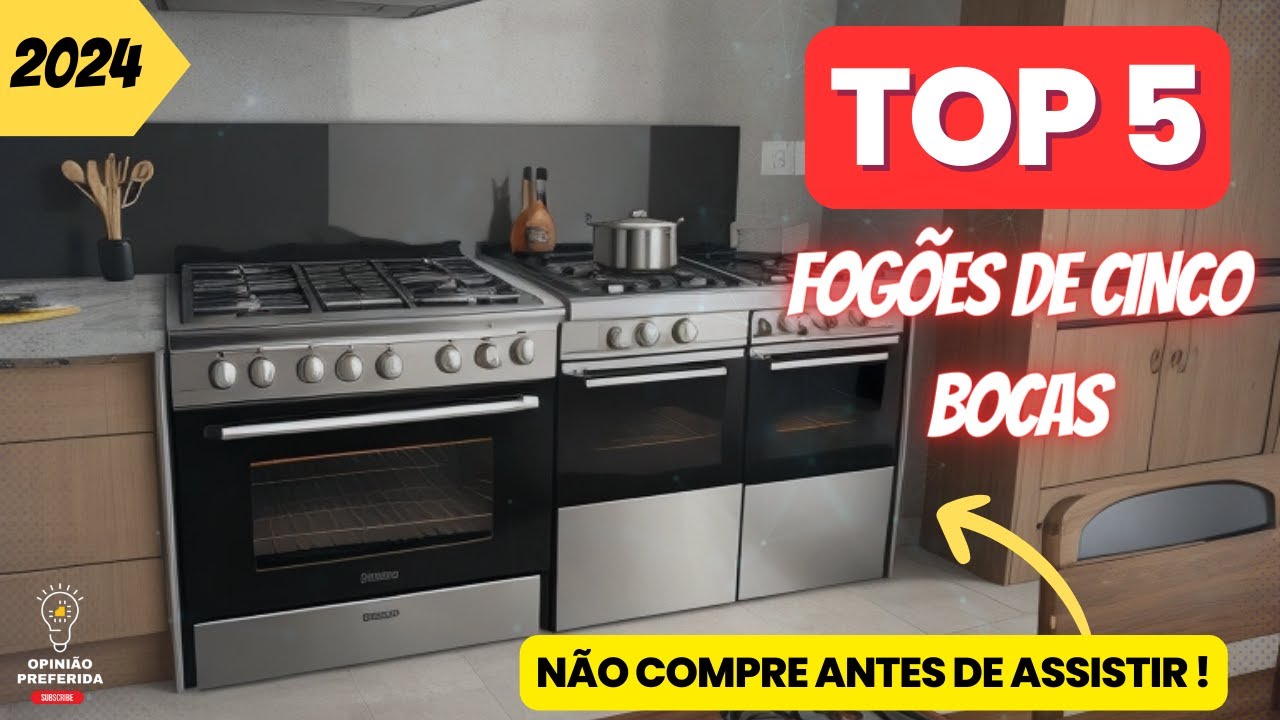 🔴 Os 5 Melhores Fogões 5 Bocas De 2023! YouTube