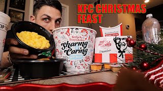 KFC CHRISTMAS BUCKET FEAST CHALLENGE "+8,000 Calorie CHEAT DAY" Vlog 2022