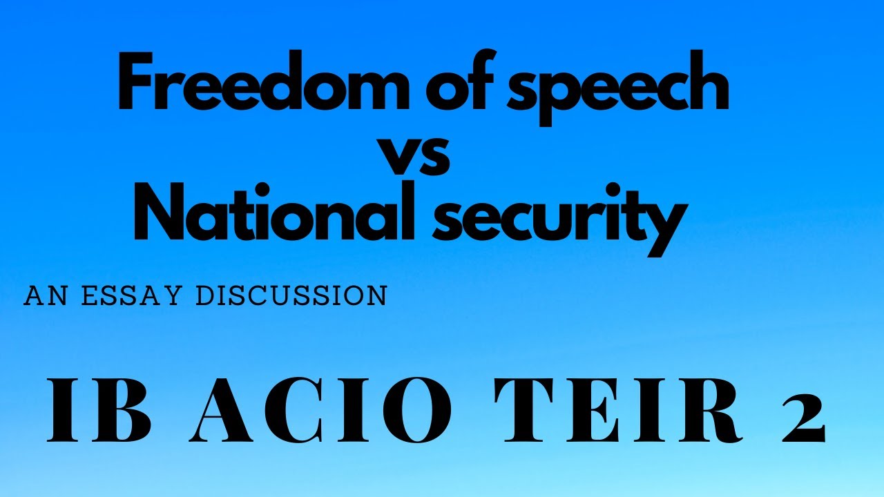 security vs freedom essay