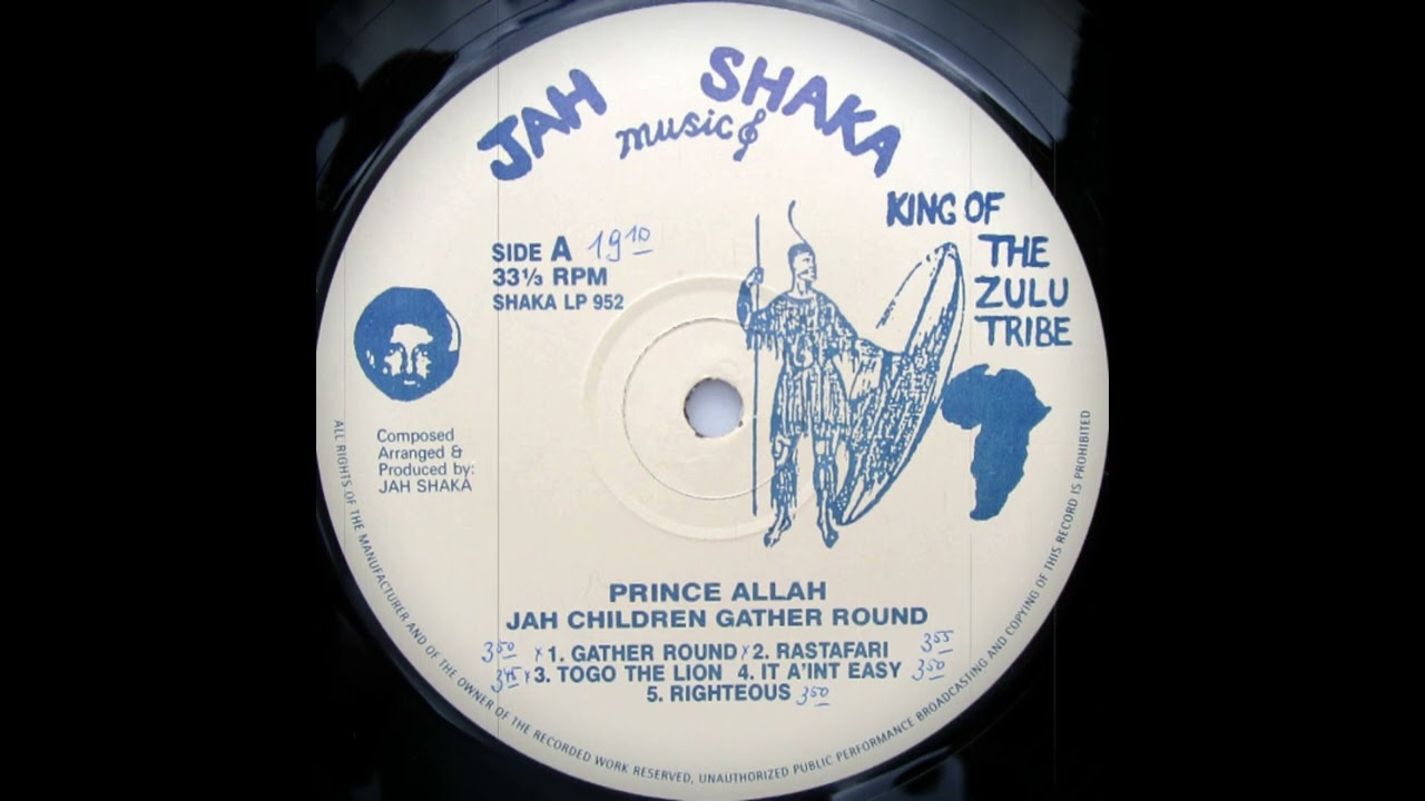 英LP Prince Alla Jah Children Gather Round SHAKALP952 Jah Shaka Music /00260 Prince Alla - Gather Round (Jah Shaka Music) - YouTube