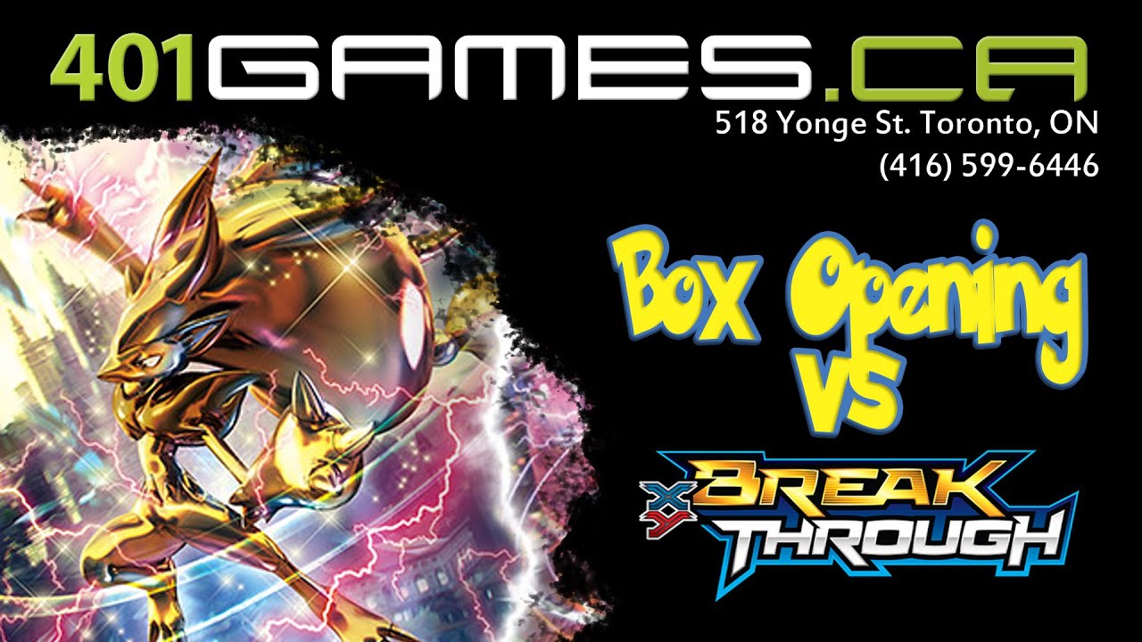Pokemon Breakthrough Box Opening - 401 Games - YouTube