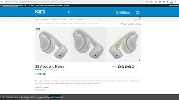 Porto WordPress (How to change the Layout of the Single Product Page)
