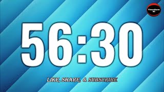 56 Minutes 30 Seconds Countdown | Fifty Six and Half Minute | (Fifty Six Min Thirty Seconds)