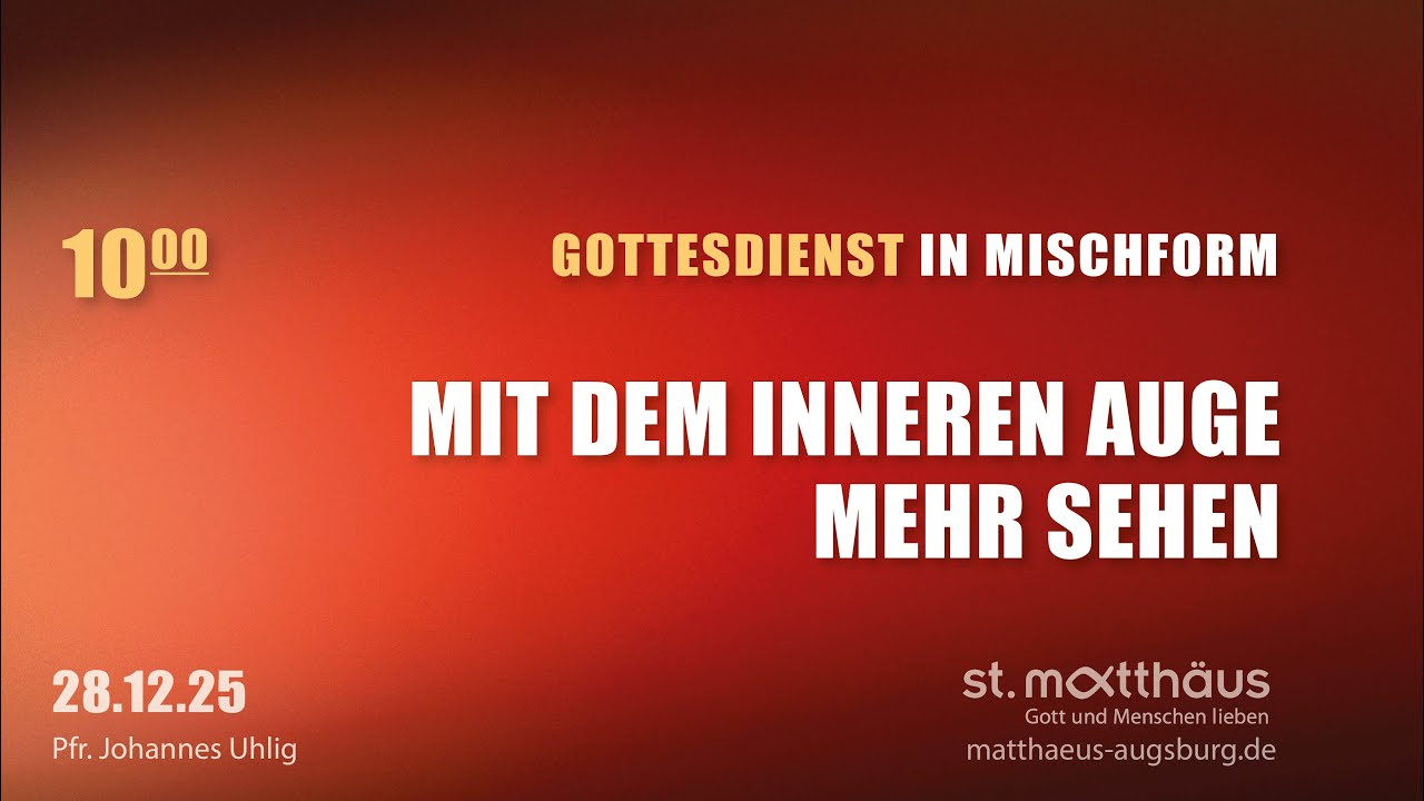 Gottesdienst in Mischform: Mit dem inneren Auge mehr sehen