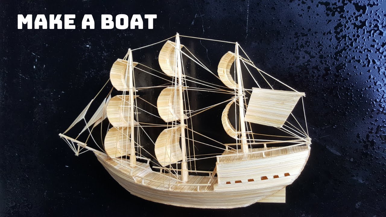How To Make A Bamboo Boat - 102 Craft
