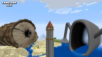 SURVIVING FROM DUNE SANDWORM AND SEA EATER in Minecraft - Gameplay - Coffin Meme