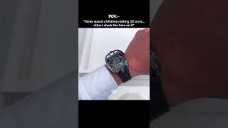 Some spend a lifetime making 10 crore… others check the time on it