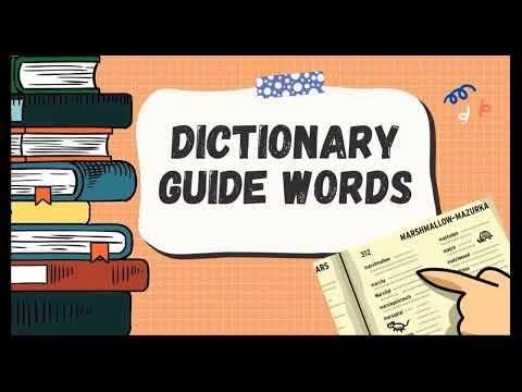 Using Guide Words