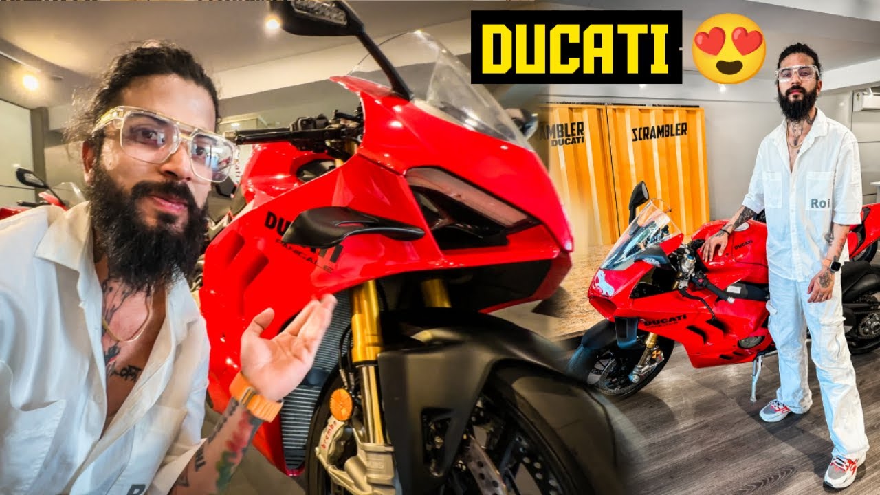 Finally Apni New Superbike Ducati V4 S Lene Delhi Aagaye 😍