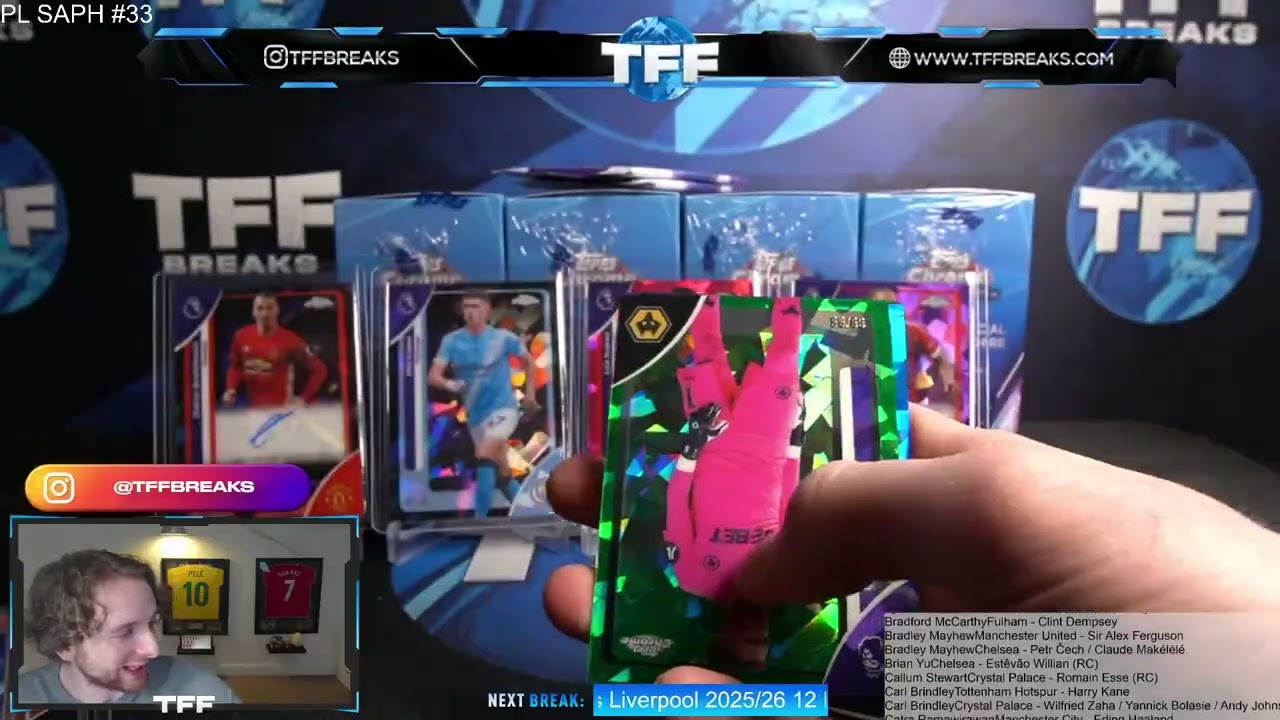 2026 Topps Chrome Premier League Sapphire Hobby 10-Box Case PYT/PYP #33